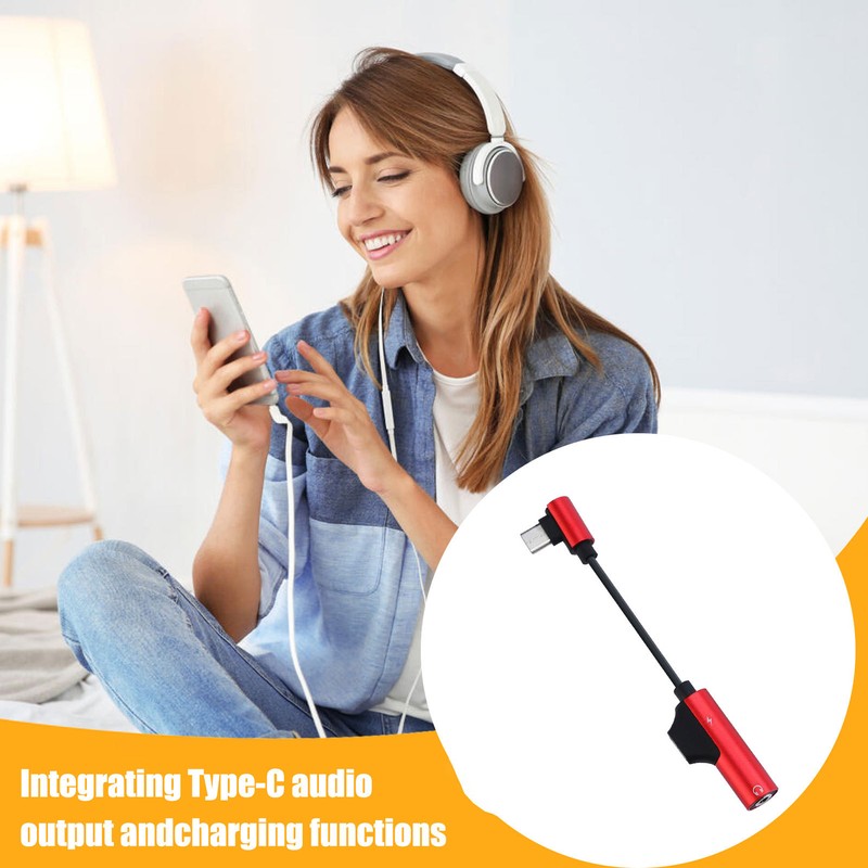 2-in-1 USB C To 3.5mm Headphone Jack Type-C Audio Adapters Converter Dongle gallery