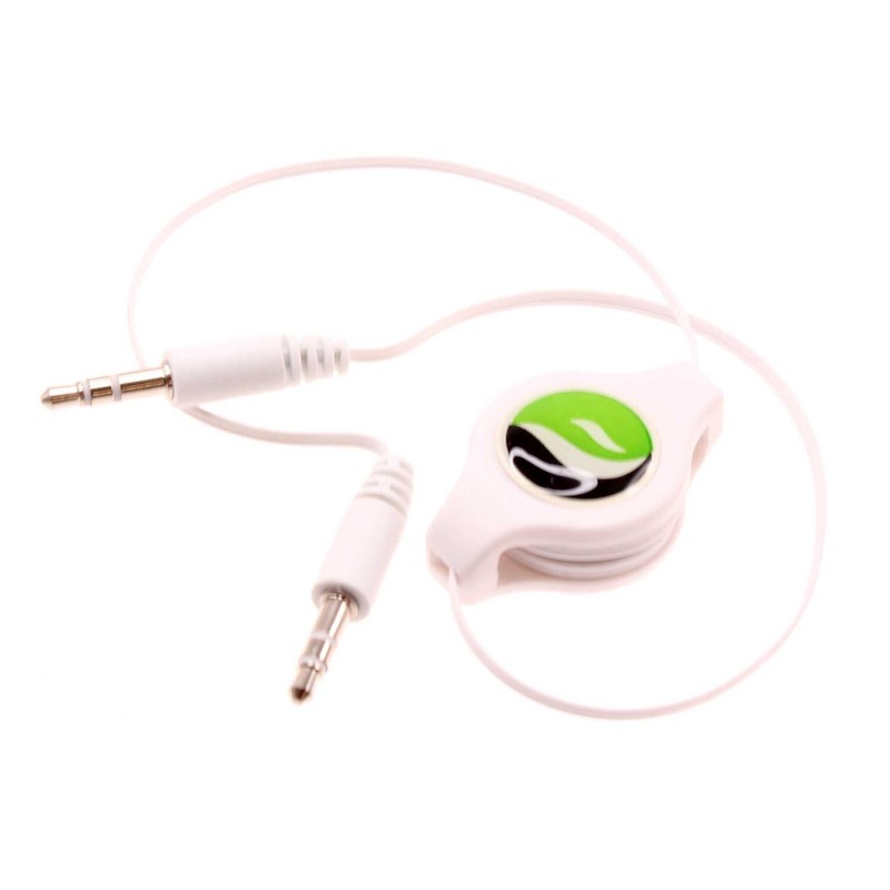 Retractable Aux Cable 3.5mm Adapter Car Stereo Aux-in Audio Cord for Cell Phones