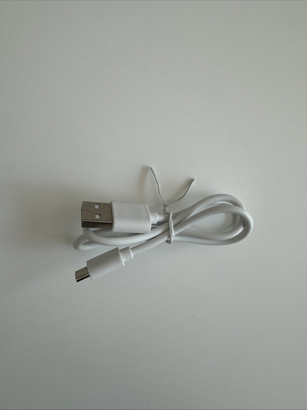 0.5M White USB A to Micro USB Charging Cable