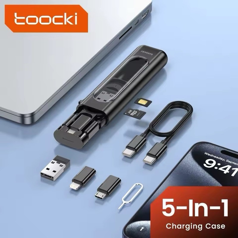 Toocki EDC PD60W USB Cables & Connectors Set w/ Ultra Slim Carrying Case