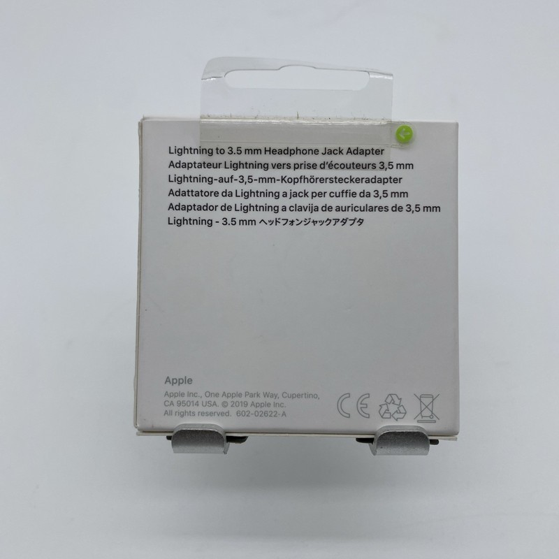 Apple Lightning to Headphone 3.5mm Jack Adapter White MMX62AM/A A1749 Brand New gallery
