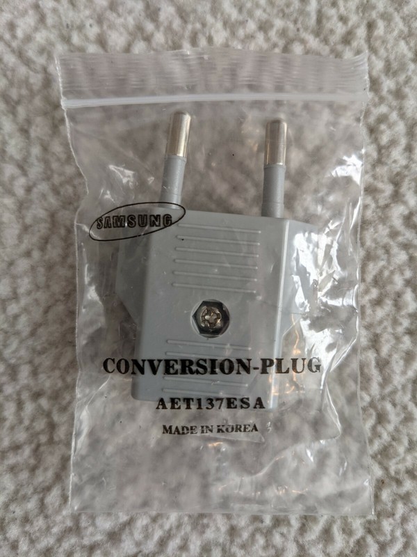 OEM Samsung US to Europe Conversion Plug AET137ESA