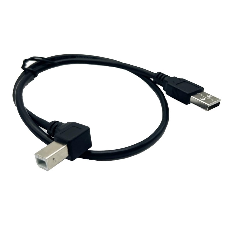 50cm 90 Degree Right Angle USB 2.0 Type A Male To B Male Printer Scanner Cable gallery