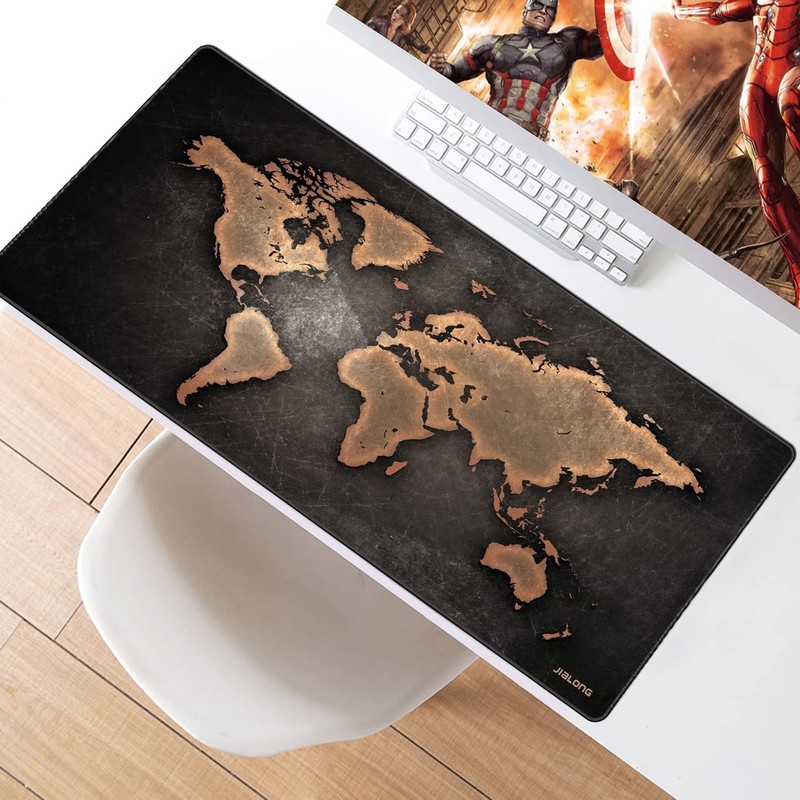 JIALONG Large Gaming Mouse Pad, XXL Desk Mousepad with Stitched Edges, Non-Sl... gallery