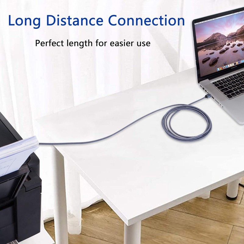 Printer Cable 25 Ft, Long USB Printer Cord 2.0 Type a Male to B Male Printer Sca gallery