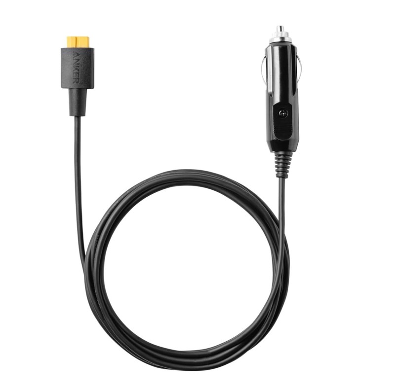 Anker SOLIX Car Charging Cable (Male Outlet to Female XT60) /, Black