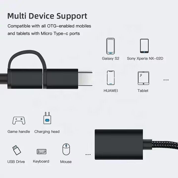 Universal OTG Adapter for Kindle, Fire, Google & Samsung Tablets/Phones - Connec gallery