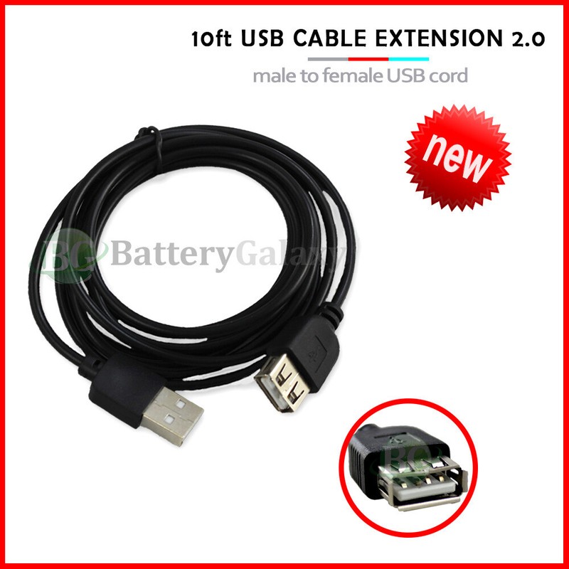 Lot 1-100 USB 10FT Extension Cable for Samsung Galaxy S20 /S20+/Note 20/20 Ultra