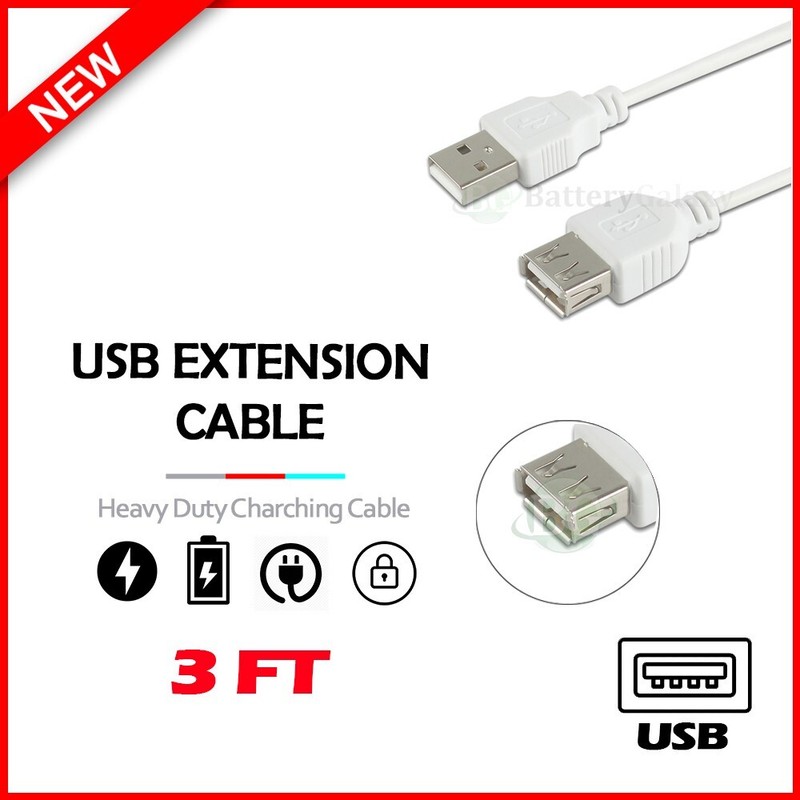 USB 3' Extension FAST Charger Cable Cord for Samsung Galaxy Z Flip6/ Z Fold6
