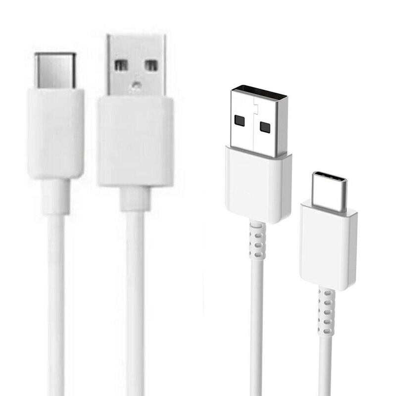 White 3ft USB Type C Cable Type C Cable Fast Charging Cord For Samsung S23 S24 gallery