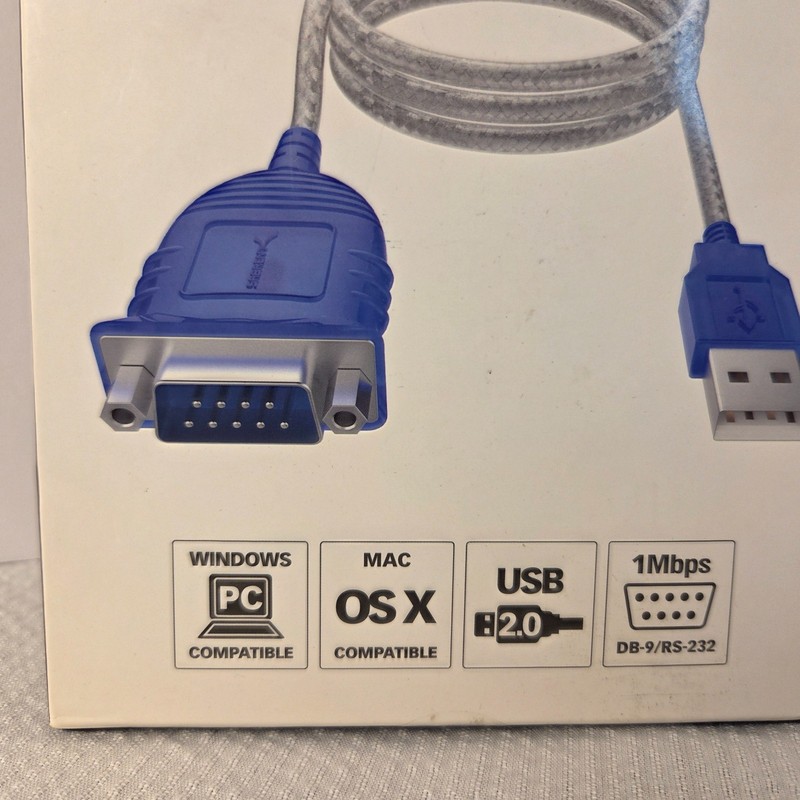 Lot of 2 Sabrent 6-FT USB 2.0 to Serial Cable Adapter gallery