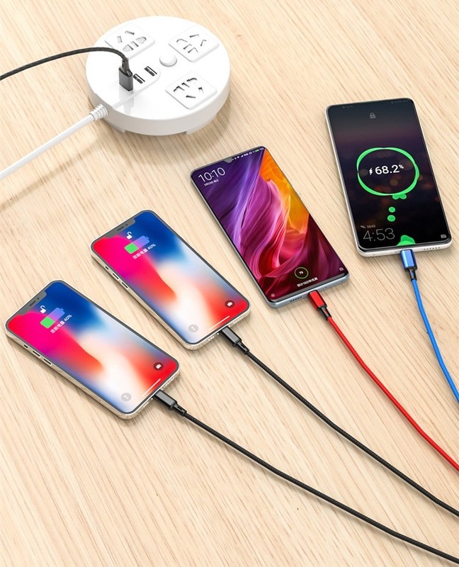 4 in 1 Multi USB Charging Cable Fast Charger Cord For iPhone Type C Micro USB gallery