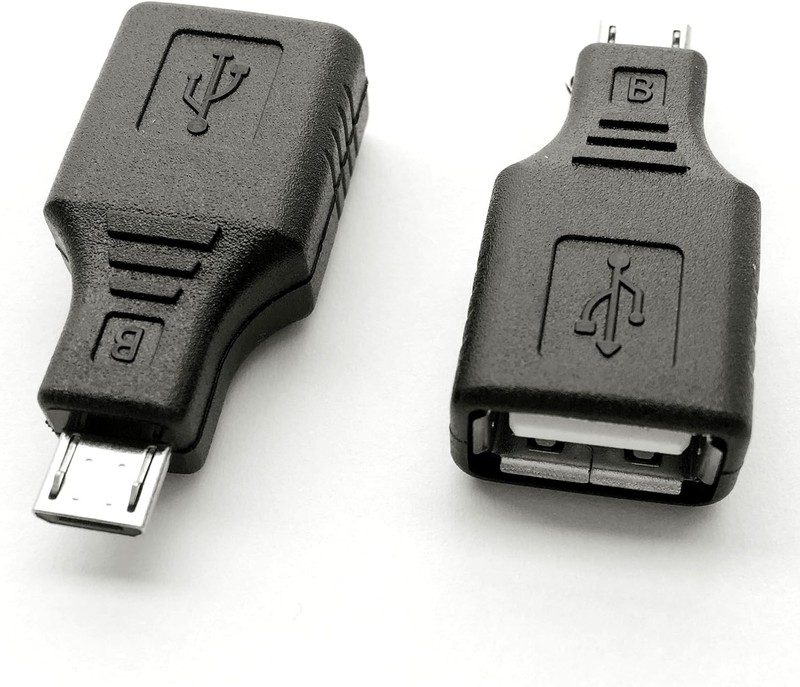 Dual Pack USB 2.0 OTG Adapter - Micro USB Male to USB Female Connector gallery