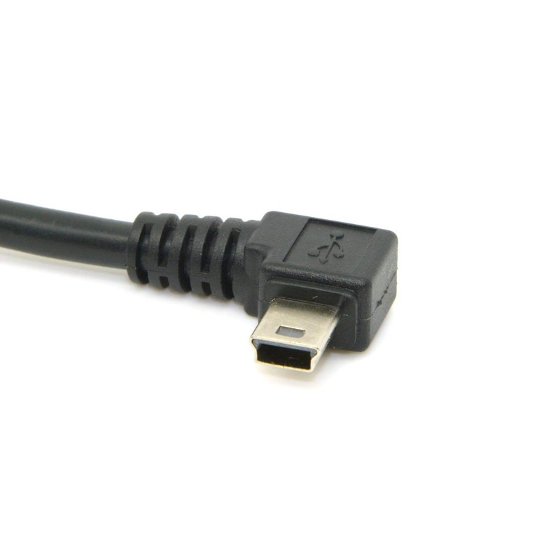 Mini USB B Type 5pin Male Right Angled 90 Degree To USB 2.0 Male Data Cable gallery
