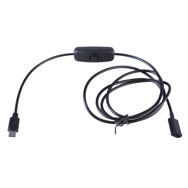 112cm Total Length 5V3A Type C to USB Power Cord Charging Cable Line Black gallery