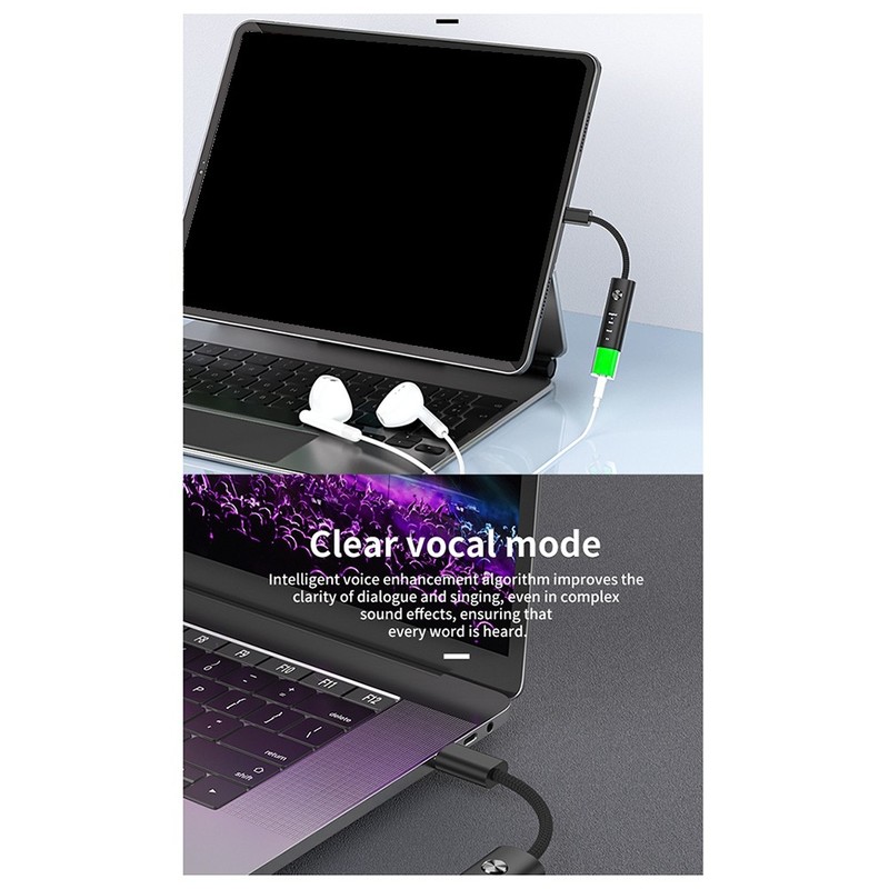 Universal Audio Converter Type-C to 3.5mm Headphones, Audio Quality H6560 gallery
