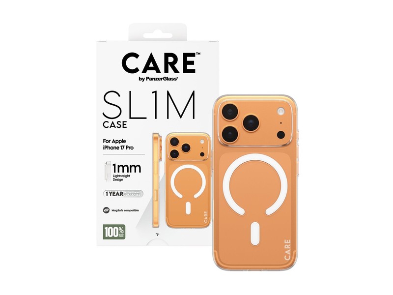 PanzerGlass CARE by SL1M Case Transparent iPhone 17 Pro Accessories CR10709 gallery
