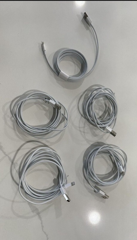 5 Pack 6ft USB Data Charger unbranded Cable Cord For iPhone