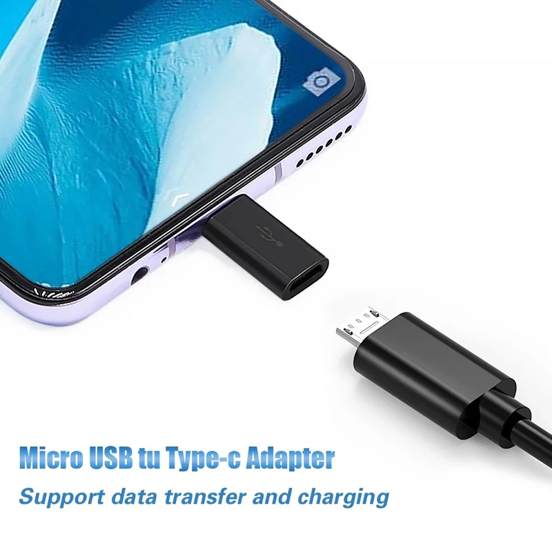 1/5/10Pcs Micro USB Female to Type C Male Adapter Converter for Android Smart Ph gallery