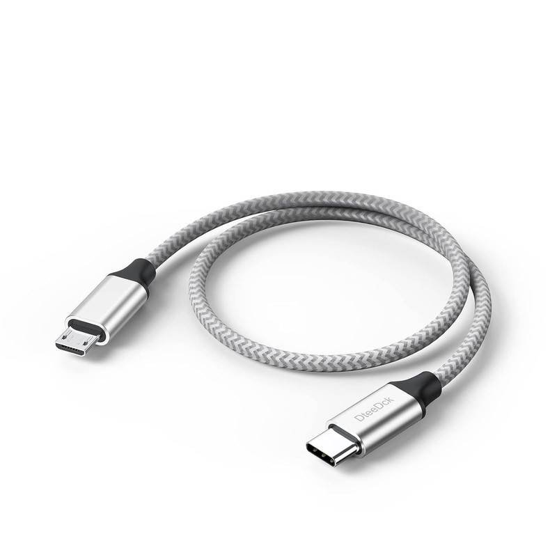 USB C to Micro USB Cable 1ft 10 Pack, MicroUSB to USB Type C Cable Braided Male gallery