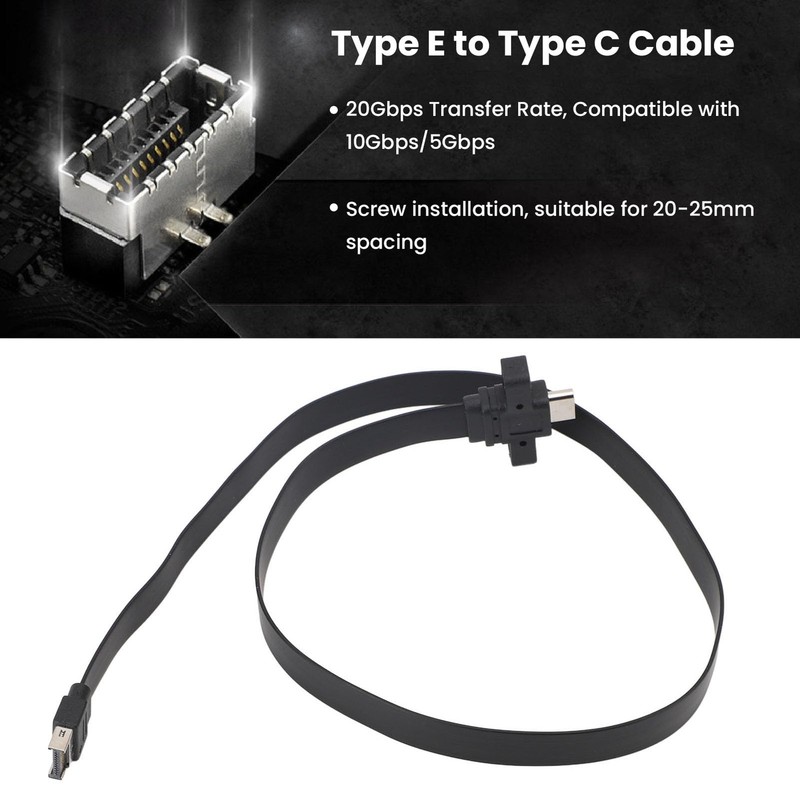 20Gbps USB 3.2 Gen 2x2 Type E To Type C Cable Front Panel Adapter Cord 0.5M gallery