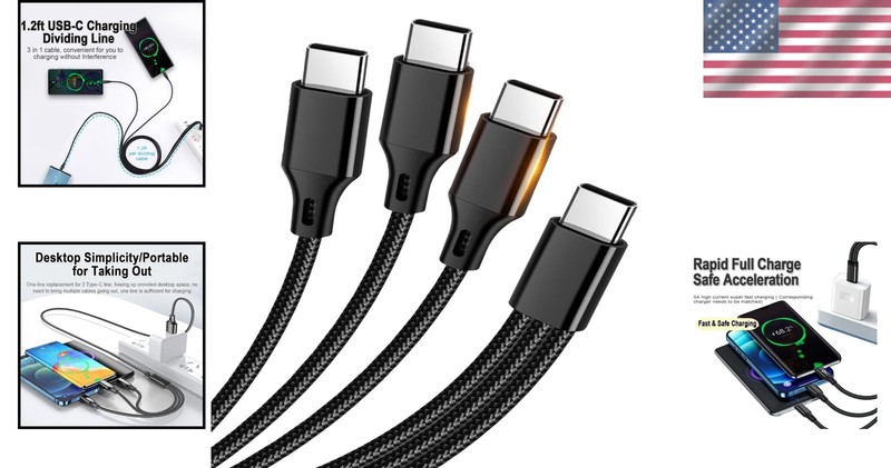 3.9ft USB-C Multi Charging Cable - Fast Charge & Data Transfer for All Devices gallery