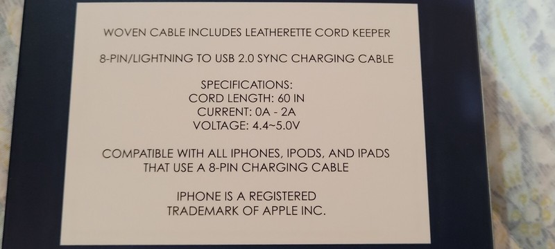 NEW Vera Bradley Apple Sync & Charging Cable 5ft AND Wireless Charging Pad Tech gallery