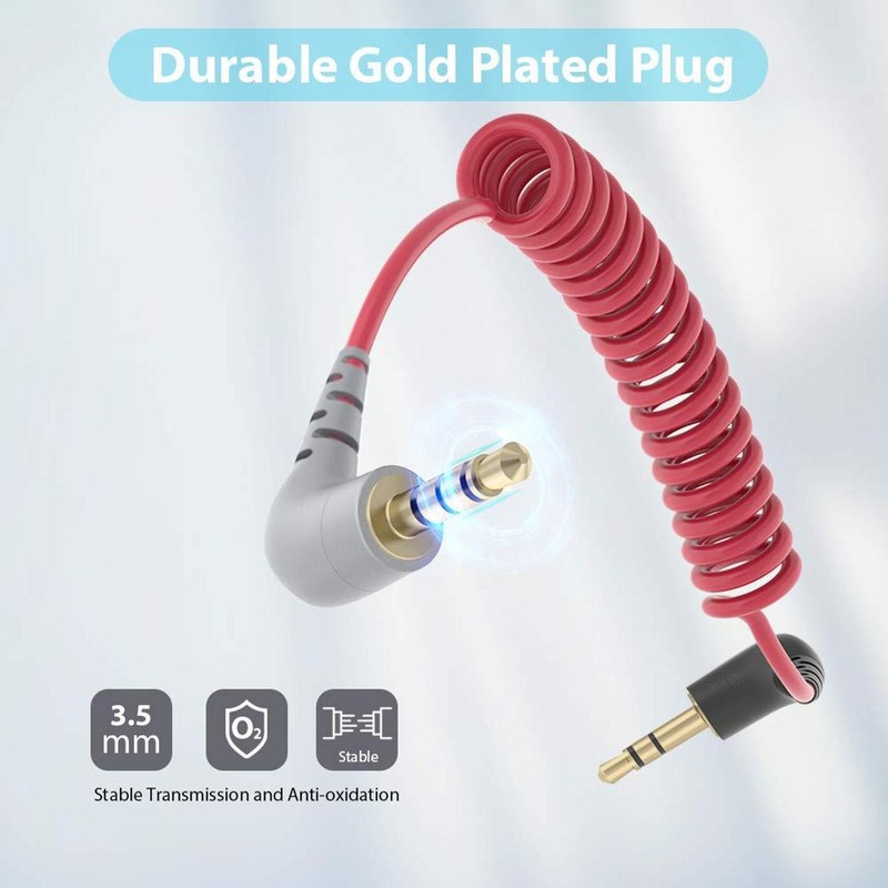 3.5mm Microphone Cord for RODE Videomic Pro+/VideoMic GO TRS to TRRS Patch Cable gallery