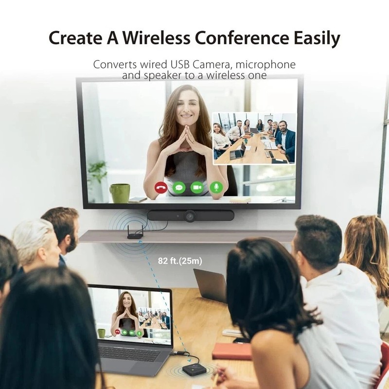 Wireless Extender for USB Webcam, Microphones, or Speakers, Ideal for Streami... gallery