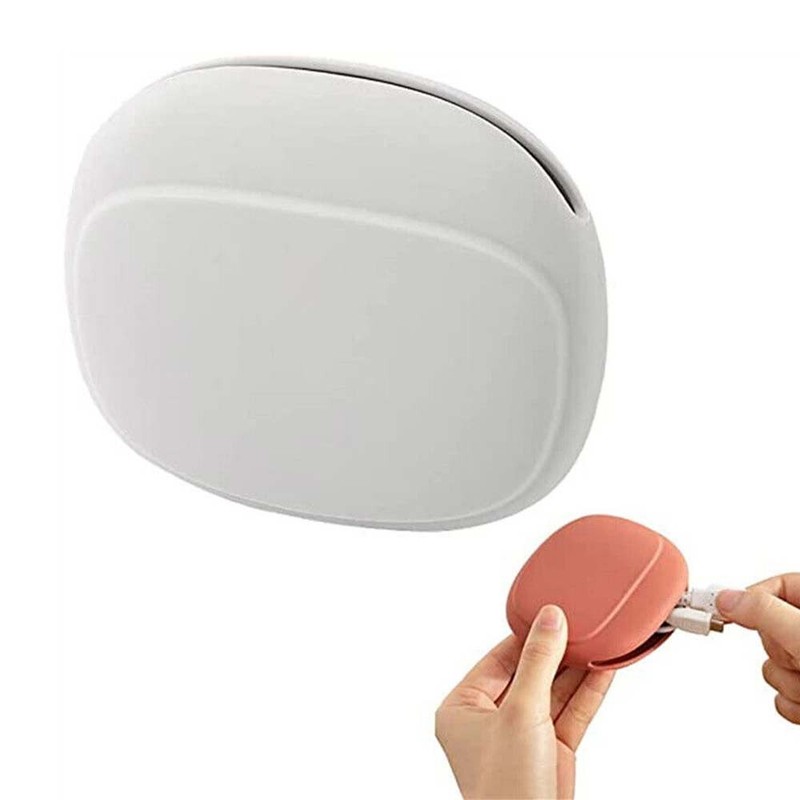 Portable Charging Cable & Earphone Storage Box, Silicone Data Cable Bag