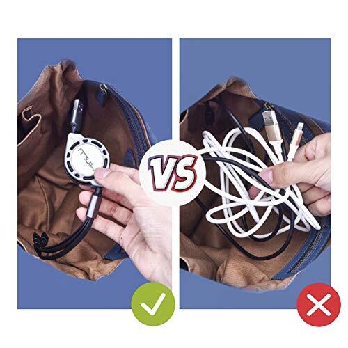 Multi Charging Cable 4ft 3 in 1 Retractable USB Cable Fast Charger Cord gallery