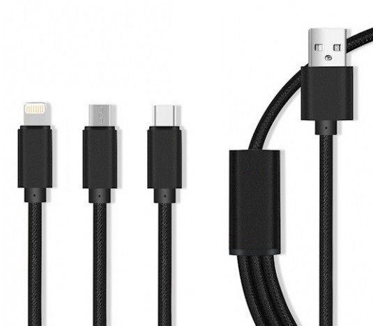 Multi USB Data Cable Charging Sync: Micro USB / Type C / IPHONE gallery