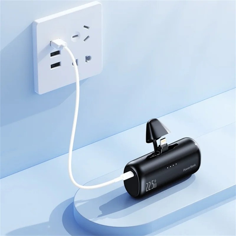 Mini Power Bank Dual Port Fast Charger 22.5W External Battery For iPhone Android gallery
