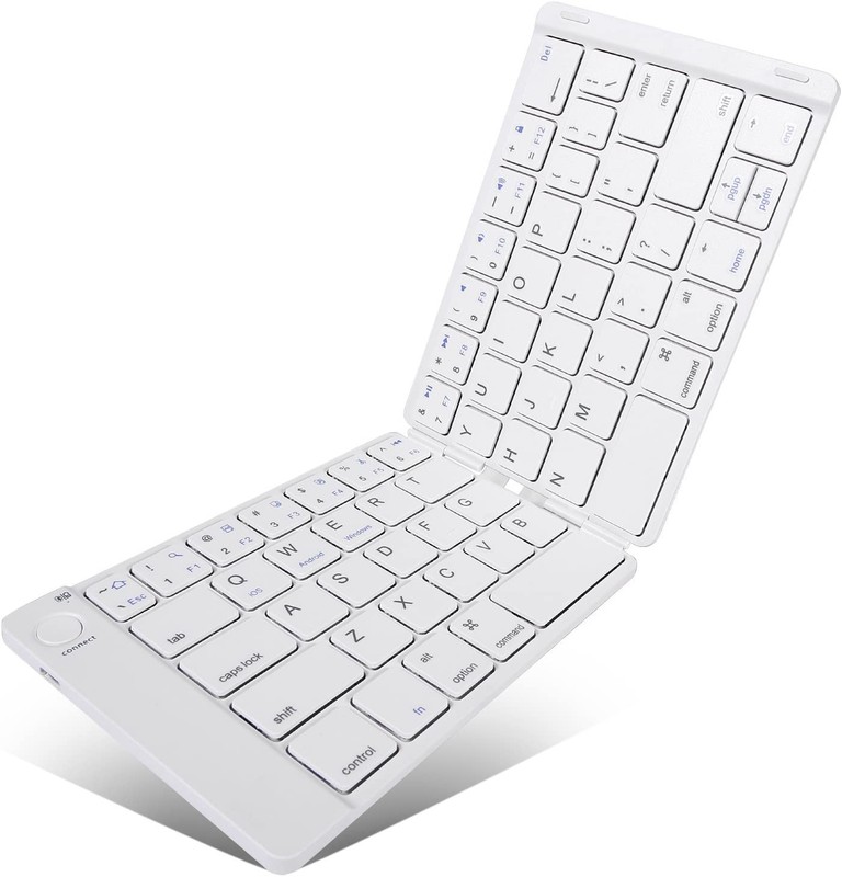 For TCL 60/60R/SE/NxtPaper – Wireless Keyboard Folding Rechargeable Portable