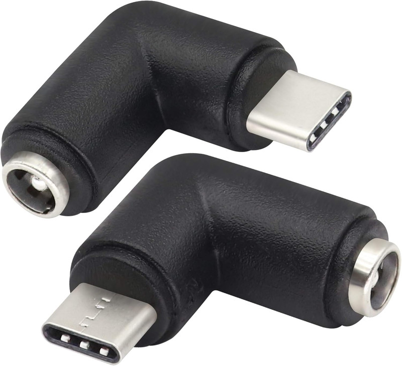 90 Degree Type C USB Male to DC 5.5X2.1Mm Female Connector DC Barrel Jack Power