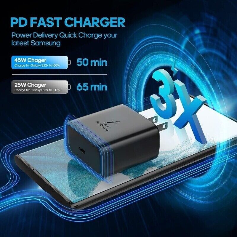 45W USB-C Fast Phone Charger & Cable For Google Pixel 8 Pro 8A 7 7A 6 6A 5 5A 5G gallery