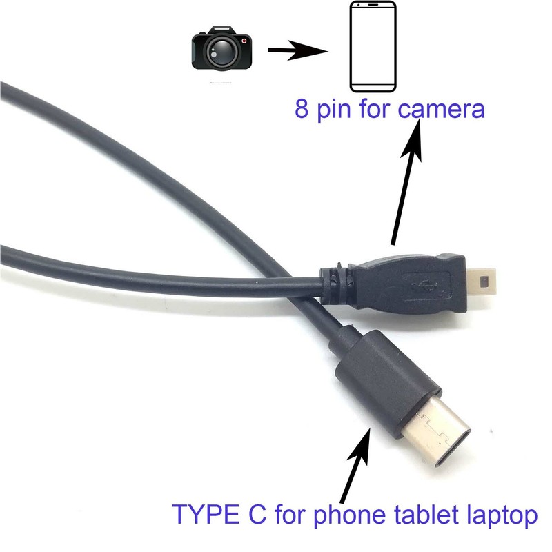 TYPE C OTG CABLE FOR SANYO Digital Camera DC Xacti VPC E7 E6 S6 S7 S60 S500