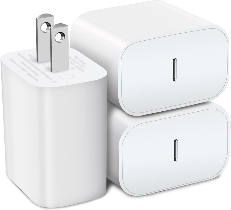 3X For iPhone 15 16 Pro iPad Pro Fast Charger Cable 20W USB-C Power Adapter Cube