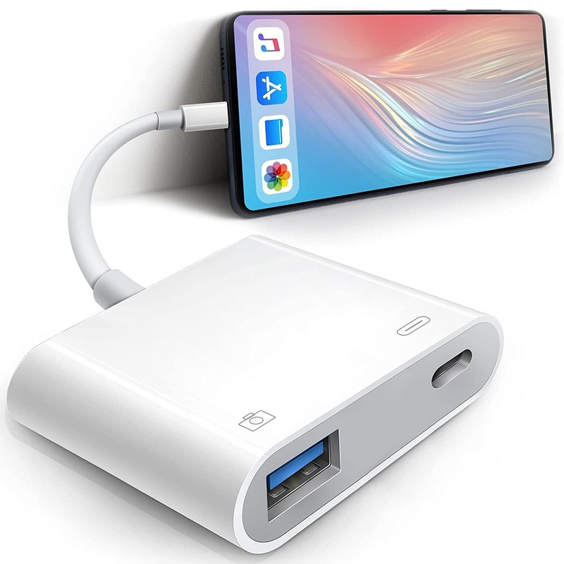 Compact Lightweight USB Female Adapter for iPhone SE 2nd Gen 2020, User-friendly