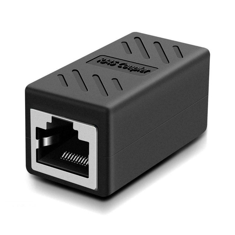 RJ45 Connector Cat7/6 Ethernet Adapter – Female to Female, Fast Data Transfer