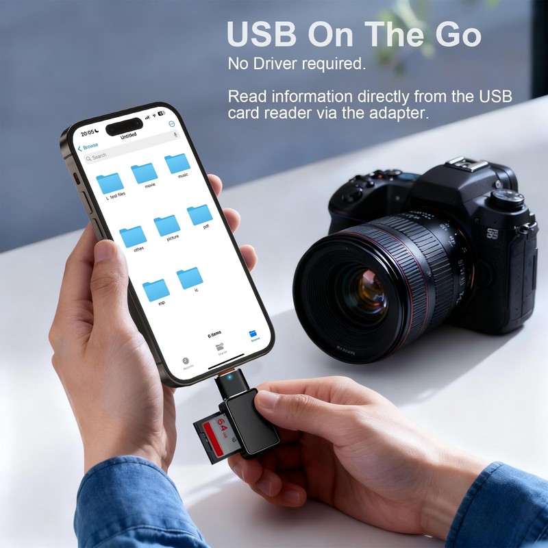 QiweDour 6 Pack USB C to Adapter, C Male 3.0 Female OTG BLACK gallery