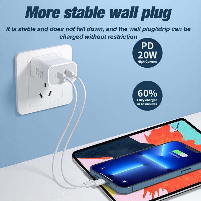 Type C 40W Fast Charger Block PD USB C Cable For iPhone Air 17 16 15 Pro Samsung gallery
