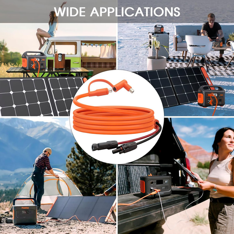 10FT MC4 to 8Mm Adapter Cable for Jackery | Universal Solar Panel Connector and gallery