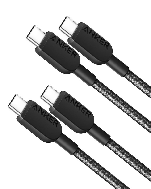 Anker USB C to USB C Cable,Type-C Fast Charging Cord (3FT,2Pack) for iPhone 17/1