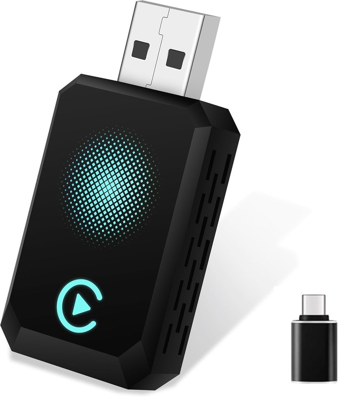 Wireless Carplay Adapter, Convert Wired to Wireless CarPlay, with CarPlay, Pl…