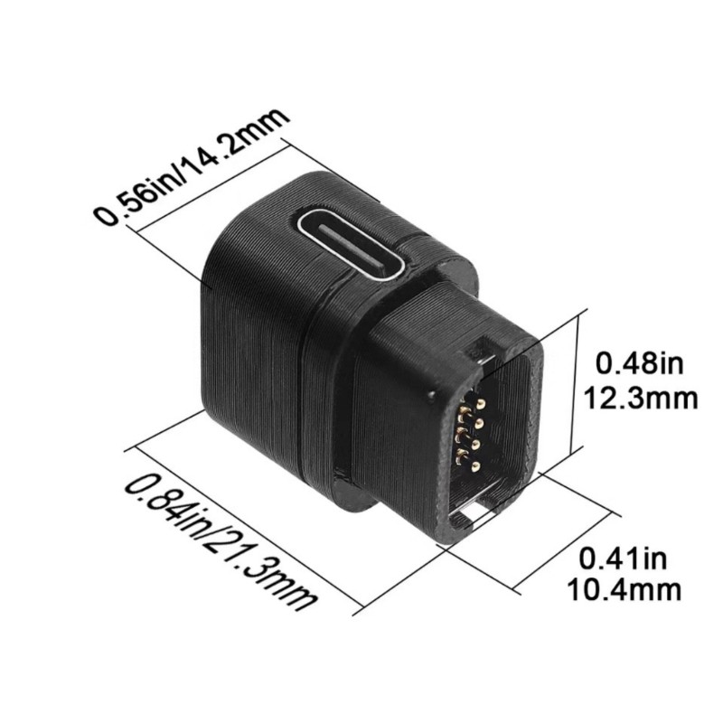 Type C Connectors Metal Locking Clip Type C Charging Cord for Outdoor Activity gallery