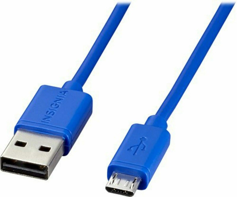 NEW Insignia 4’ft Micro-USB Charge & Sync Cable BLUE for Android Smart Phone