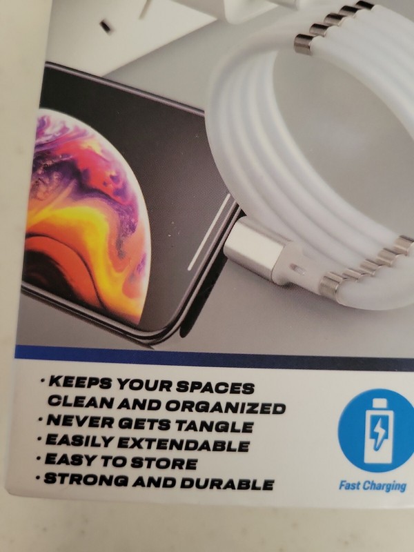 DOOHICKEY as seen on tv Magnet Cable Organizer Lighting To USB cable for iPhone gallery