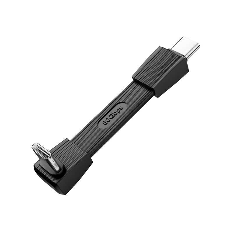 90 Angle USBC 4.0 Ultra Short Cable Male to Straight Fast Charging Data 2in