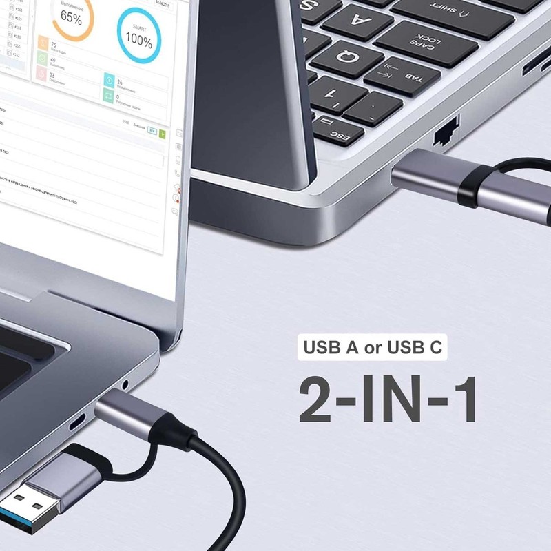 For Samsung Galaxy S23/S24/S25/Plus/Ultra/Edge - USB-C Adapter 4-in-1 Hub USB-A gallery